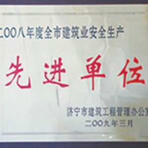 全市建筑業(yè)安全生產(chǎn)先進單位